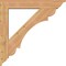 Ekena Millwork Olympic Traditional Smooth Bracket w/ Offset Brace, Western Red Cedar, 7 1/2"W x 44"D x 44"H BKT0806X44X44OLY01SWR - alternate 4